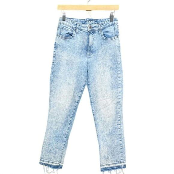 DKNY designer jeans raw hem distressed rugged Western skater grunge relaxed 27 - Picture 1 of 5
